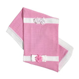 Baumwollfaden-Schaldecke mit Blütenblättern für Babymädchen I DELFI 2345G