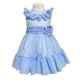 Abito Elegante Smanicato In Organza Neonata BUFI B0278A