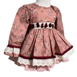 Elegantes, ausgestelltes Langarmkleid für Baby-Mädchen LA AMAPOLA 0042
