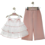 Completo Con Pantalone Palazzo E Top Bambina YOEDU 1255