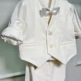 Completo Elegante 4 Pezzi In Cotone Neonato BUFI M0529A