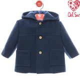 Cappotto Con Cappuccio In Panno Neonato DEL SUR 3994