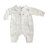 Tutina Intera In filo Neonata Bianco LA SARTORIA DEI PICCOLI LT014