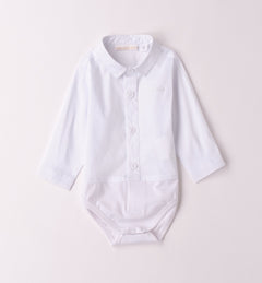 Camicia A Body In Cotone Stretch Neonato MINIBANDA B601