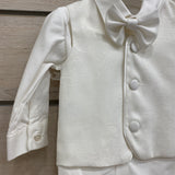 Completo Elegante Battesimale Con Giacca Panna Neonato ISABEL B108