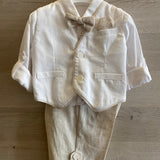 Completo Elegante In Lino Con Panciotto Neonato BUFI M0344A