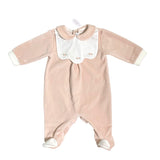 Tutina Intera In Ciniglia Ricamata Neonata TETO E TATTA TU8081