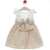 Abito Elegante Svasato In Misto Lino Bambina DEL SUR 0562