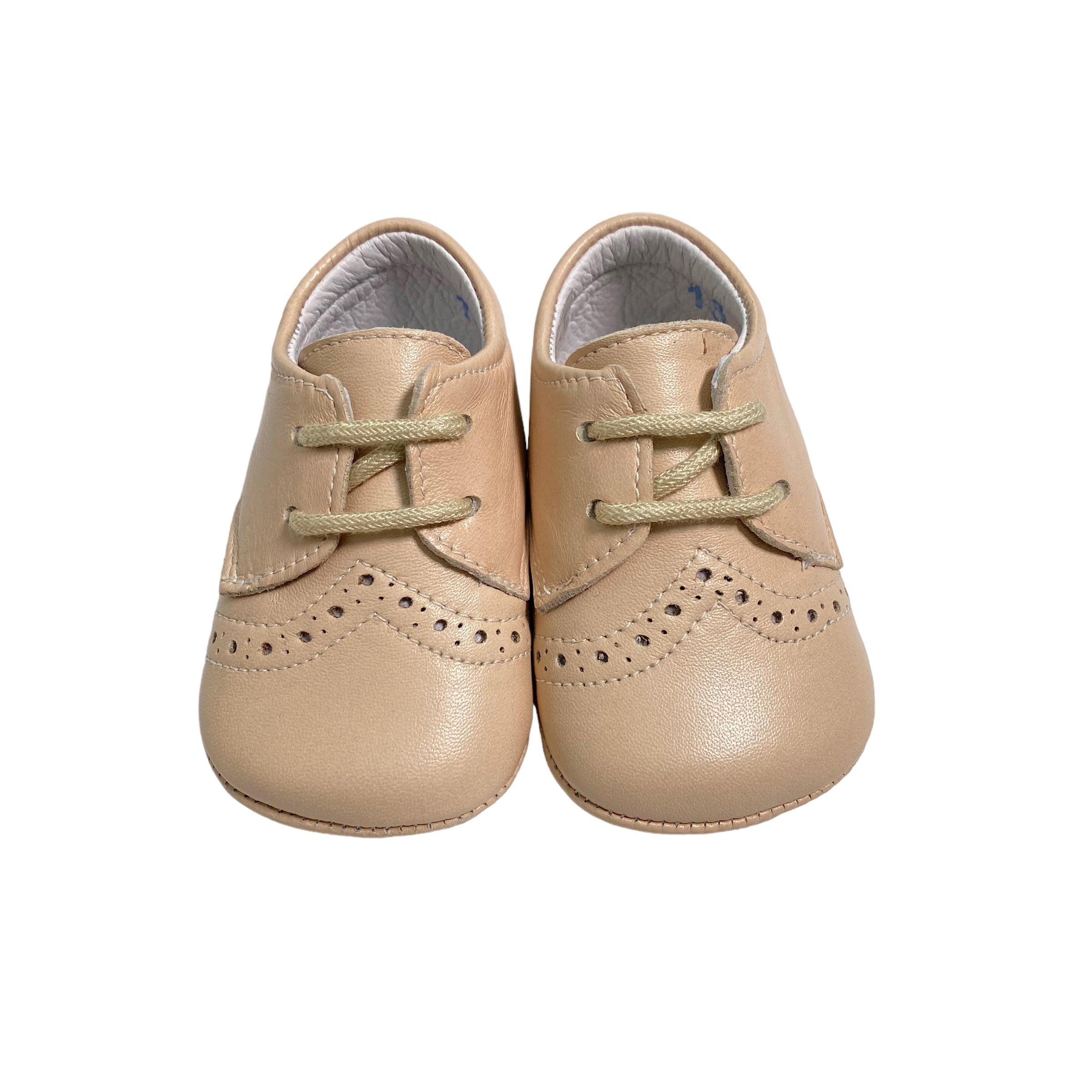Scarpe Da Culla In Pelle Con Lacci  Neonato INDICE 1678