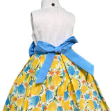 Abito Elegante Smanicato Fantasia Floreale Bambina NINNAOH E24DFA21