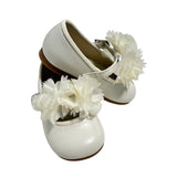 Scarpe Primi Passi Modello Ballerina Con Fiori In Pelle Neonata PANYNO B3402