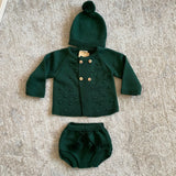 Completo Tre Pezzi Con Culotte Cardigan E Cappello Neonato/a BABY FASHION 521.5