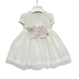 Abito Elegante Battesimale In Cotone Neonata TETO E TATTA VE7429