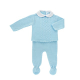 Tutina Spezzata In Tessuto Anallergico Acrilico Neonato SARDON RF601