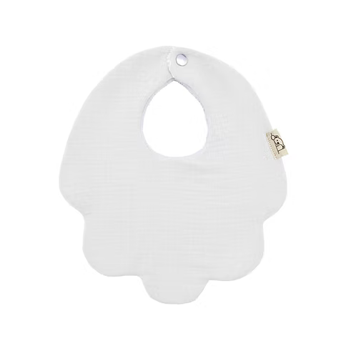 Bavetta In Spugna E Garza Di Cotone Neonato/a CUCUSETTETE FIORE