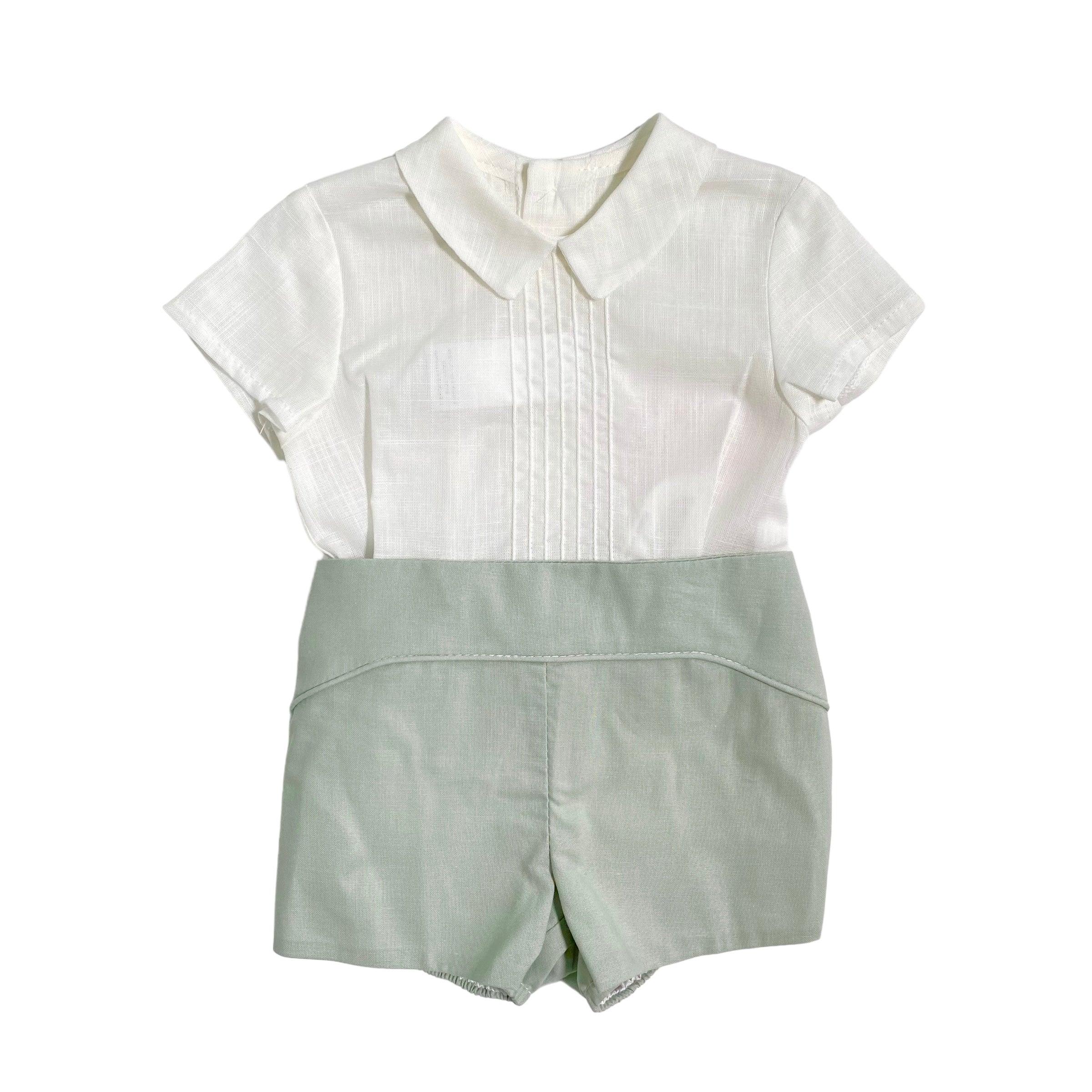 Completo Con Bermuda E Camicia In Misto Lino Neonato DEL SUR 0282