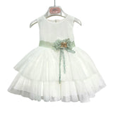 Abito Elegante Smanicato In Tulle Neonata MIMILU' 1190BB