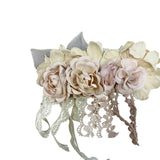 Clip mit Pinzette mit Blumen und Makrameebändern 'Child MIMILU' 434T