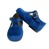 Scarpe Primi Passi Con Occhielli in Velluto Neonato PANYNO B2004V