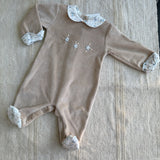 Baby Girl Embroidered Chenille Whole Bodysuit TETO AND TATTA TU2441