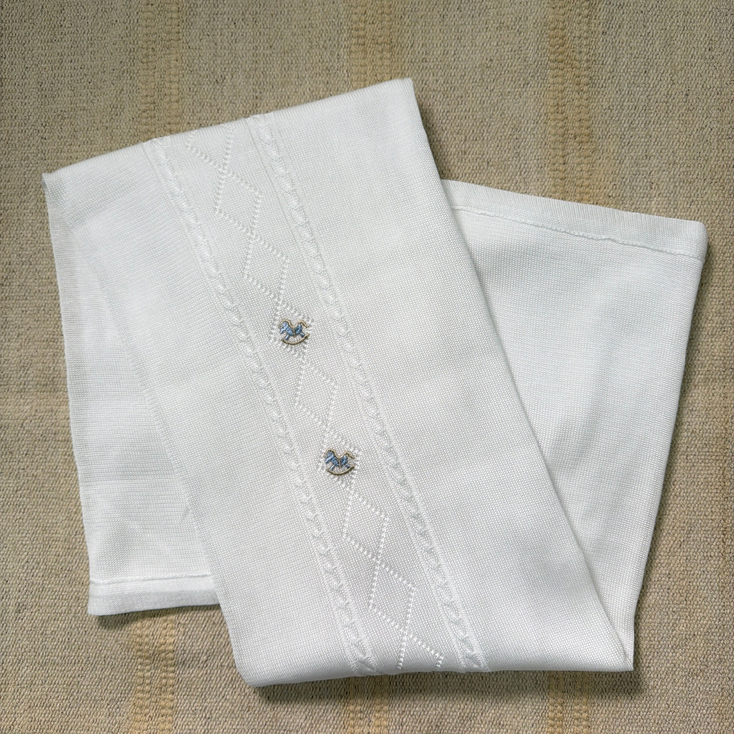 Coperta Scialle In Filo Di Cotone Traforata Neonato BEBE' MARGO' B095CO