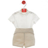 Completo Con Bermuda E Camicia In Misto Lino Neonato DEL SUR 0282