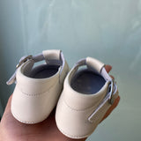 Scarpe Culla Con Occhielli In Pelle Neonato INDICE 403