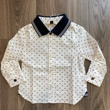 White Cotton Shirts with Armani Newborn Print 3ZHC04
