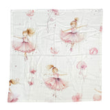 Mussola In Bamboo Stampa Ballerina Neonata MINI JA BAL