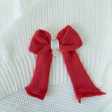 Coperta Scialle In Filo Di Cotone Con Fiocco Neonata PICCOLA DESI 2660
