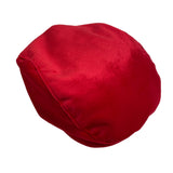 Schiebermütze aus rotem Samt für Neugeborene ISABEL C486
