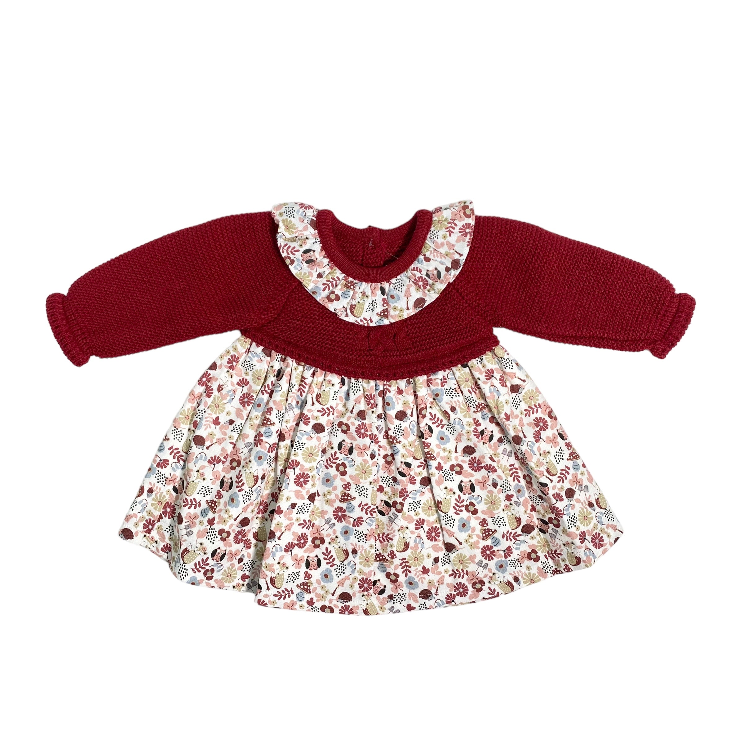 Abito Combinato In Caldo Cotone Neonata BABY FASHION 5262