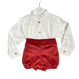 Completo Con Bermuda In Velluto e Maglioncino Bambino VALENTINA BEBES HADA123