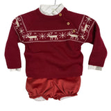 Completo Con Bermuda In Velluto e Maglioncino Bambino VALENTINA BEBES HADA123