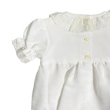 Pagliaccetto Elegante Mezza Manica Con Pizzo Neonata GRANLEI 188