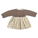 Kombiniertes Kleid aus warmer Baumwolle für Babys, Mädchen, BABY FASHION 52610