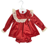 Abito Svasato Con Culotte In Velluto Bambina VALENTINA BEBES HADA124