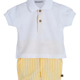 Completo In Cotone Giallo Bambino CALAMARO 11111