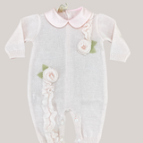 Tutina Intera In Filo Di Cotone Neonata BIMBALO' 7121