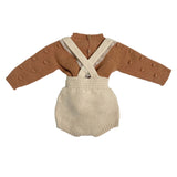 WEDOBLE Baby-Mädchen-Wollanzug mit kurzen Overalls I2305301D