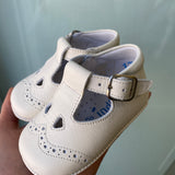 Scarpe Culla Con Occhielli In Pelle Neonato INDICE 403