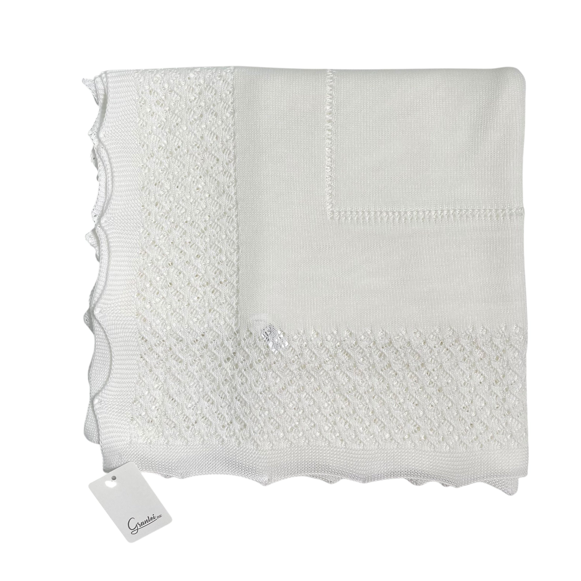 Coperta In Filo Di Cotone Con Traforature Neonato/a GRANLEI 191