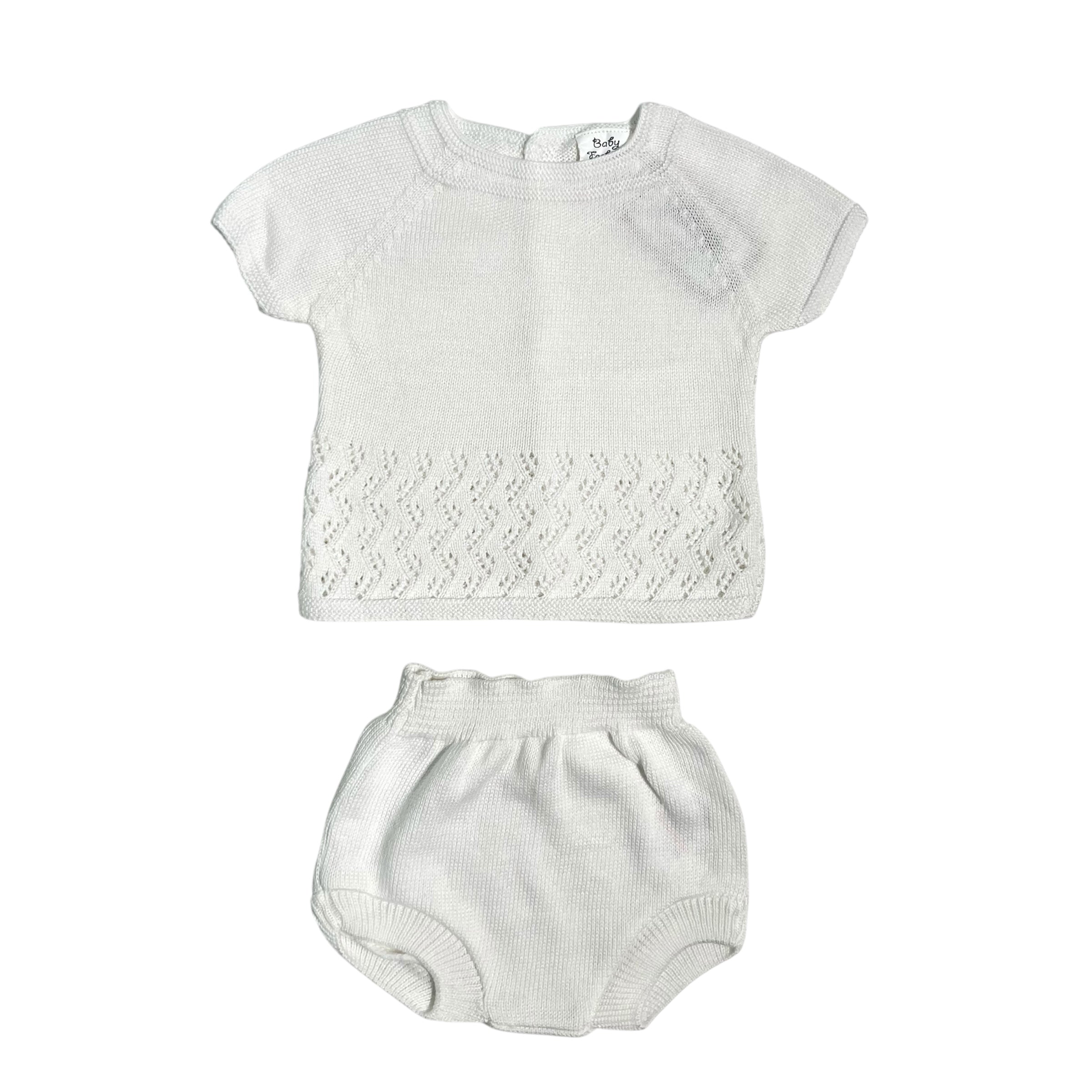 Completo Con Culotte In Filo Di Cotone Neonato BABY FASHION 621.7