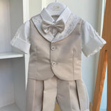 Completo Elegante Con Bermuda E Panciotto Neonato ISABEL B73