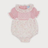 Pagliaccetto In Tessuto Combinato Neonata SARDON VE240