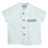 Completo 2 pezzi In Lino Neonato CALAMARO 11149