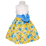 Abito Elegante Smanicato Fantasia Floreale Bambina NINNAOH E24DFA21