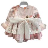 Abito Manica Lunga In Caldo Cotone Bambina MIMOSA CAMELIA1