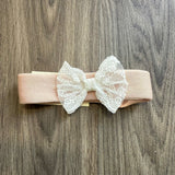 Fascia Con Fiocco In Pizzo Neonata CONDOR 50002