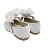 Scarpe Primi Passi Modello Ballerina Con Fiori In Pelle Neonata RIZITOS B3402R